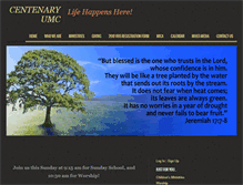 Tablet Screenshot of centenary-umc.net