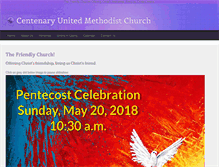 Tablet Screenshot of centenary-umc.com